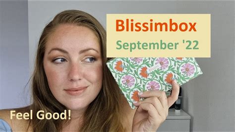 Blissim Box September 2022 Feel Good Unboxing YouTube