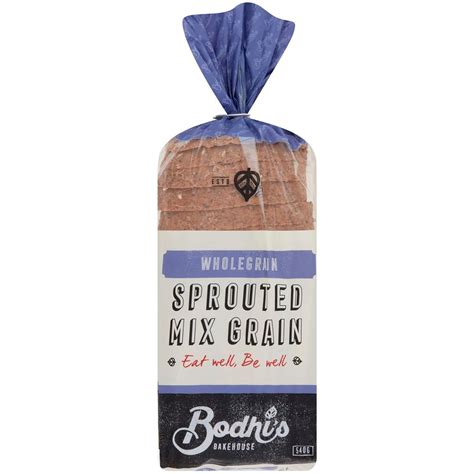 Bodhis Sprouted Mixed Grain Bread 540g Woolworths