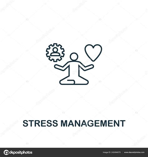 Stress Management icon. Thin outline creativeStress Management design ...