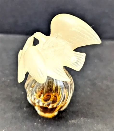 Vintage Lalique L Air Du Temps Double Dove Perfume Bottle Nina