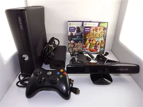 Console Xbox Slim Gb Kinect E Jogos Escorrega O Pre O