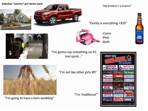 Suburban Country Girl Starterpack R Starterpack