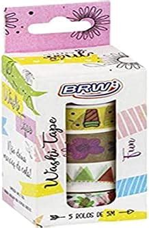 Kit 3 Fitas Adesiva Decoradas Brw WT0400 Washi Tape Shine 3