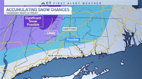 Tracking Possible Significant Snowfall For Parts Of Conn Tomorrow