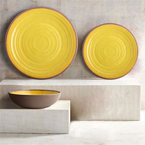 Melange Piece Melamine Dinnerware Set Clay Collection Shatter