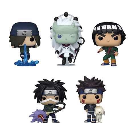 Amazon Funko Pop Naruto Set Of 5 Kiba W Akamaru Madara Uchiha