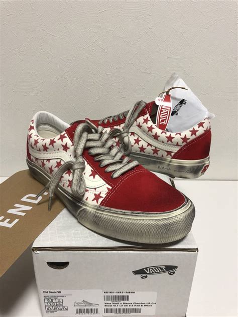 送料無料 28 5cm Bianca Chandon Vault by Vans Old Skool VLT LX Red White バンズ