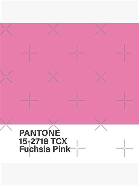 Pantone 15 2718 TCX Fuchsia Pink Poster For Sale By Princessmi