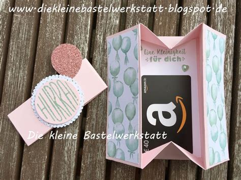 Stampin Up Gutschein Karten Box Diverses Designerpapier Umschlag Mit