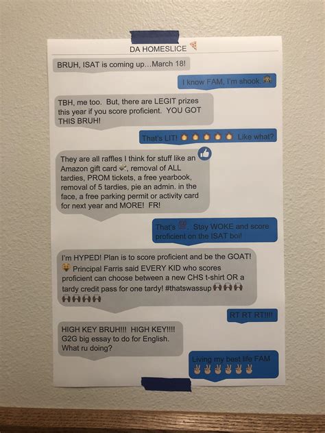 these posters about standardized testing are hung up all over my school