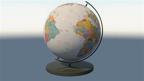 Desk Globe World Map - Daz Content by dwrgames