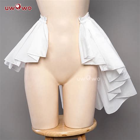 Uwowo Ayaka Bunny Cosplay Petticoat Crinoline Genshin Darbe Fanart