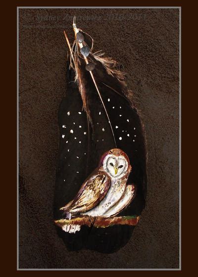 Owl feather painting by SunStateGalleries on DeviantArt