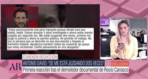 Antonio David Habla Por Primera Vez Tras La Emisi N Del Documental De