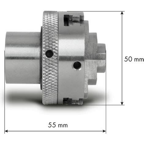 EBERTH Mandrino A Tre Griffe Con Diametro Di 50 Mm Mandrino A 3 Griffe