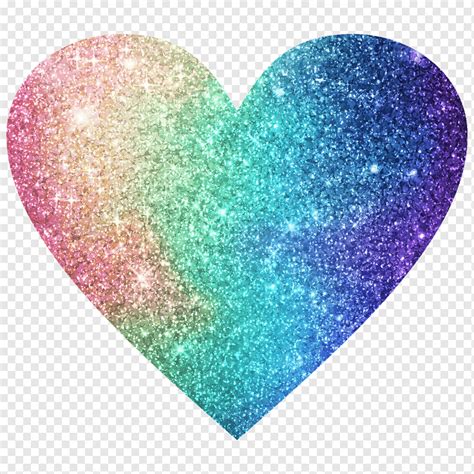 Rainbow Color Heart Glitter Rio De Janeiro Video Yellow Sticker