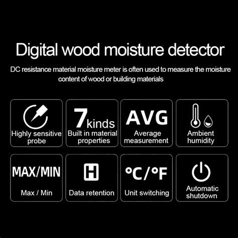 HABOTEST HT632 Digital Wood Moisture Meter