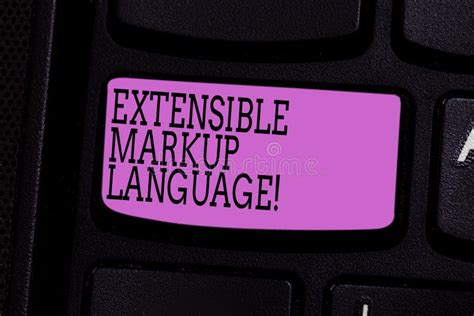 xml extensible markup language stock image image  structure