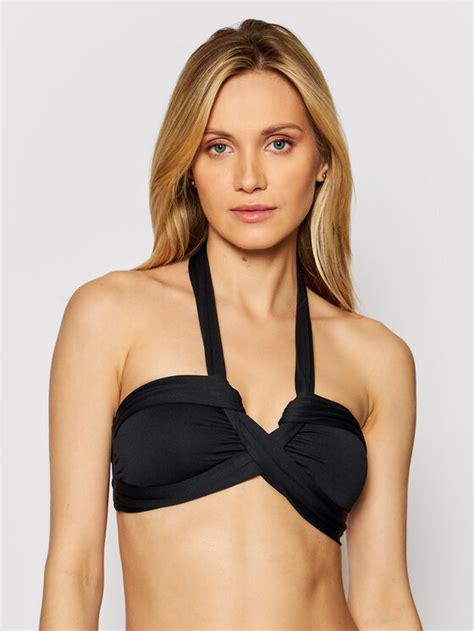 Seafolly Bikini Oberteil Bandeau S Schwarz Modivo De