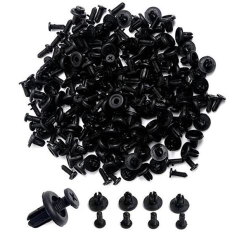 Cheap 50pcs Auto Plastic Hollow Hole Fastener Bumper Clip Fenders Lightweight Universal Car