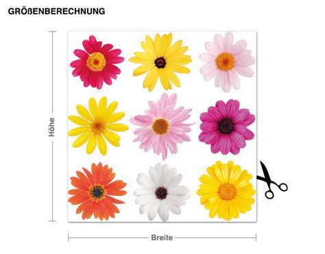 Preisvergleich F R Wandtattoo Blumen Bl Ten Set Bxt X Cm Ladendirekt