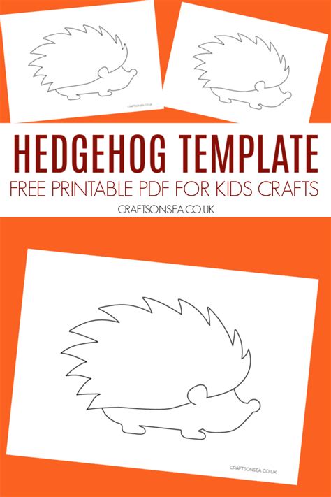 Printable Hedgehog Template