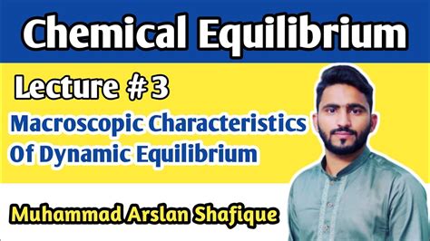 Macroscopic Characteristics Of Dynamic Equilibrium Class 10 Chemical Equilibrium Ma