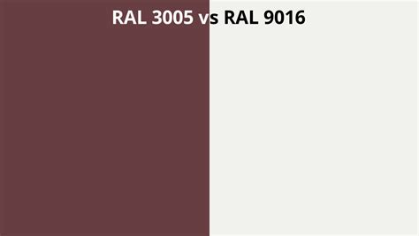 Ral 3005 Vs 9016 Ral Colour Chart Uk