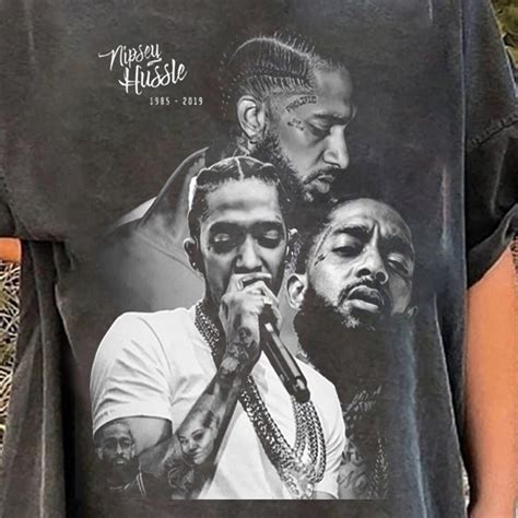 Nipsey Hussle Vintage Graphic Shirt Nipsey Hussle Shirt Etsy