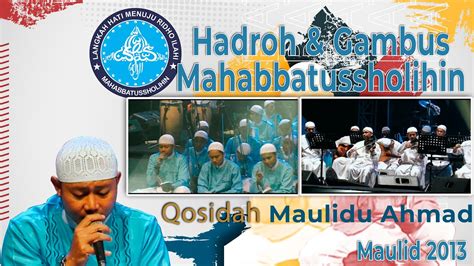 Qosidah Maulidu Ahmad Hadroh Gambus Mahabbatussholihin Youtube