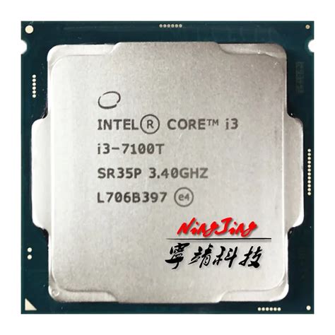 Intel Core i3 7100T i3 7100T 3.4 GHz Dual Core Quad Thread CPU ...