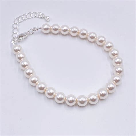wedding jewelry simple pearl 8