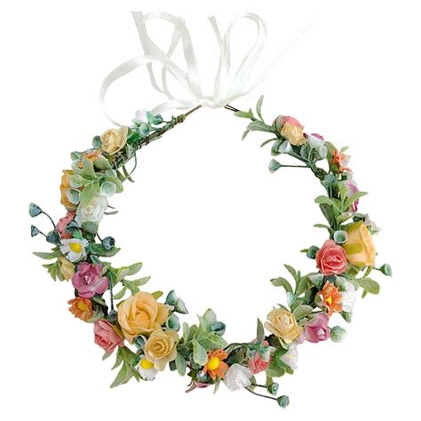 Rose Headpiece Artificial Flower Headband Wreath 13376165478