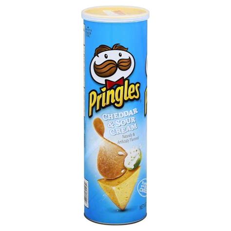 Pringles Cheddar And Sour Cream Potato Crisps 596 Oz Walmart