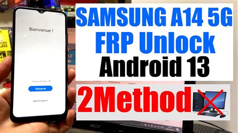 Samsung Galaxy A14 5G Frp Bypass Unlock Android 13 Without Pc Samsung