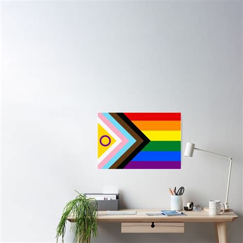 Intersex Inclusive Progress Pride Flag Poster For Sale By