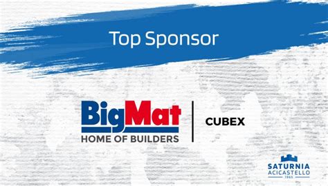 Bigmat Cubex Top Sponsor Della Cosedil Saturnia Acicastello Per La