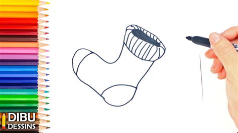 Comment Dessiner Une Chaussette Dessin De Chaussette