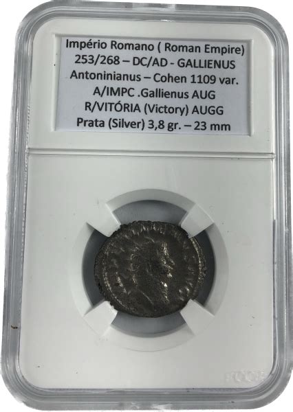 Moeda do Império Romano Antoninianus 251 253 d C