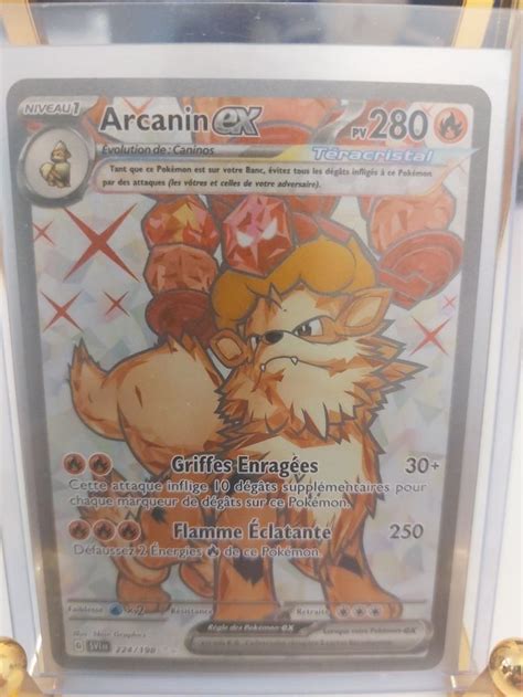 Carte Pok Mon Arcanin Ex Full Art Ecarlate Et Violet Ev