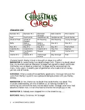 A CHRISTMAS CAROL script by UK Drama Teacher resources | TpT