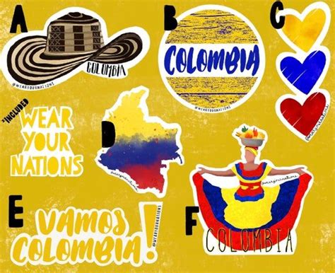 Colombia Sticker Pack Colombia Stickers Colombia Flag | Etsy | Colombia ...