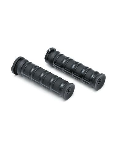 Kuryakyn Dillinger Grips Satin Black