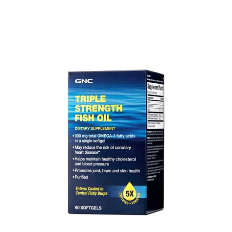 GNC TRIPLE STRENGTH FISH OIL 60 Capsule