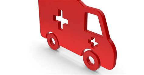 AMBULANCE ICON RED, 3D - Envato Elements