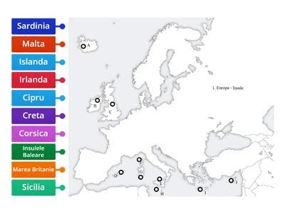 Insule și peninsule europa Resurse didactice