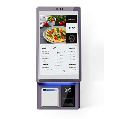 Inch Restaurant Ordering Kiosk Automatic Touch Screen Self Service