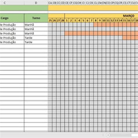 Planilha Programação De Férias