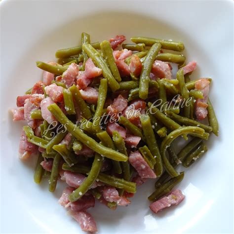 Haricots Verts Aux Lardons LES RECETTES DE CALINE