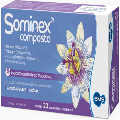 Sominex Com 20 Comprimidos Anossadrogaria